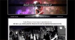 Desktop Screenshot of matrimoniomusicale.it