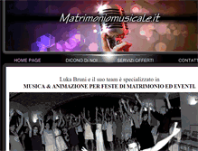 Tablet Screenshot of matrimoniomusicale.it